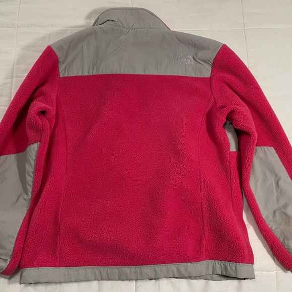 The North Face Kids' Pink and Gray Fleece Jacket - Picture 5 of 6